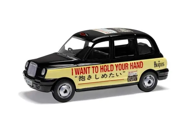 Austin London Taxi LTI TX4 RHD 2014 The Beatles ‘I Want To Hold Your Hand‘ - 1 36 - Corgi Koopje