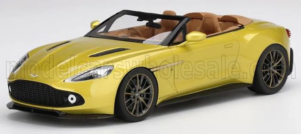 ASTON MARTIN VANQUISH ZAGATO VOLANTE CABRIOLET OPEN 2017 - COSMOPOLITAN GEEL Beperkt Aanbod