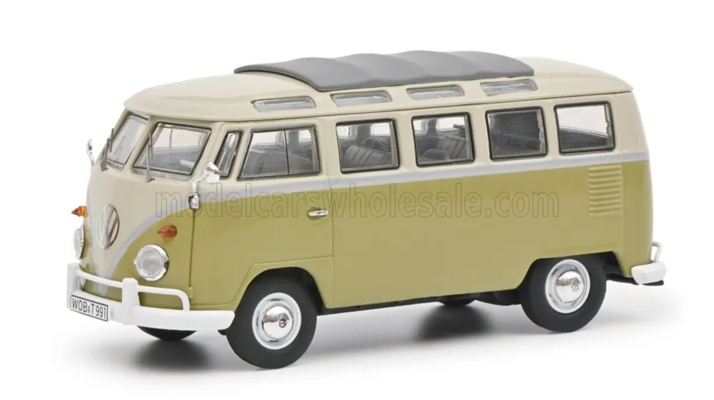 Nieuw VOLKSWAGEN - T1B SAMBA MINIBUS 1962 - LIGHT GREEN BEIGE