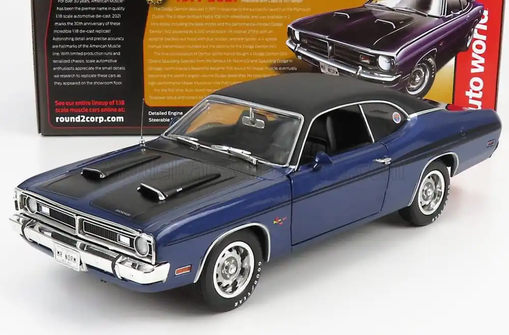 DODGE - DEMON GSS 340 COUPE 1971 - PURPLE MATT BLACK Seizoensaanbieding