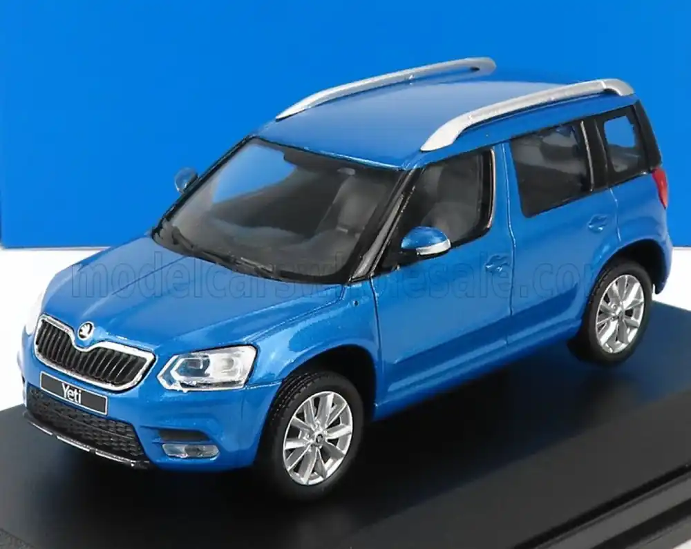 Op = Op SKODA - YETI SUV FACELIFT (RESTYLING) 2013 - BLAUW MET