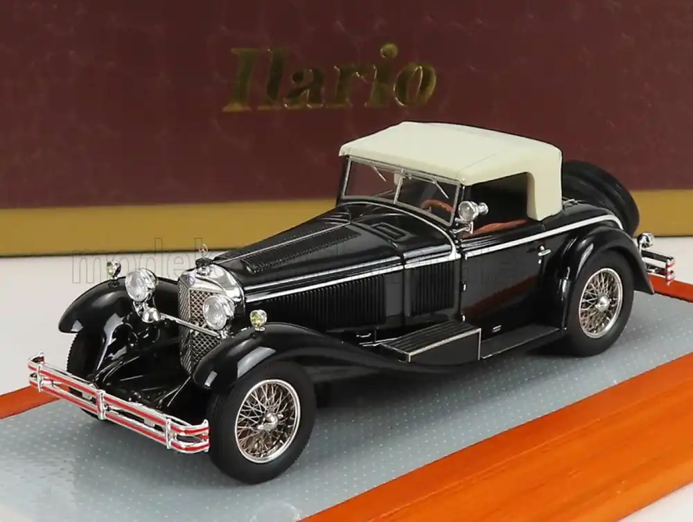 Merkproduct MERCEDES BENZ - 710SS SPIDER SN36208 ROADSTER CABRIOLET CASTAGNA CLOSED 1929 - ORIGINAL CAR - ZWART