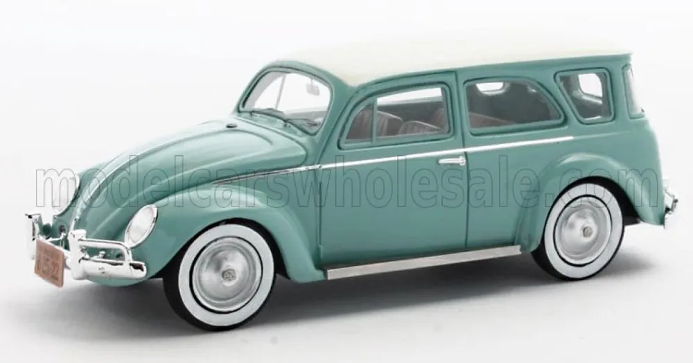VOLKSWAGEN - FUSCA SW STATIONWAGON PROTOTYPE 1962 - TURQUOISE WIT Beperkte Voorraad