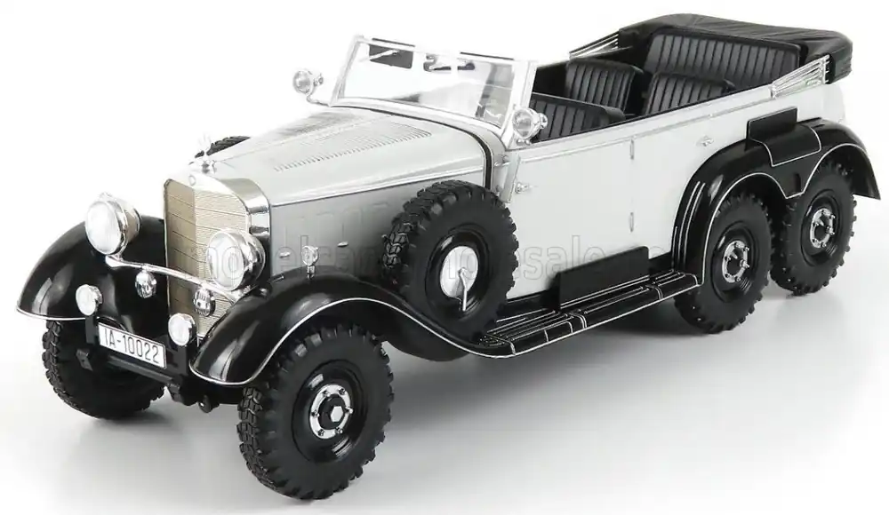 MERCEDES BENZ - G4 (W31) SIX-WHEELER CABRIOLET OPEN 1938 - GRIJS ZWART Exclusieve Aanbieding