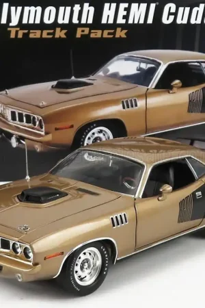 Direct Beschikbaar PLYMOUTH - BARRACUDA HEMI COUPE SUPER TRACK PACK 1971 - GOLD GLACK