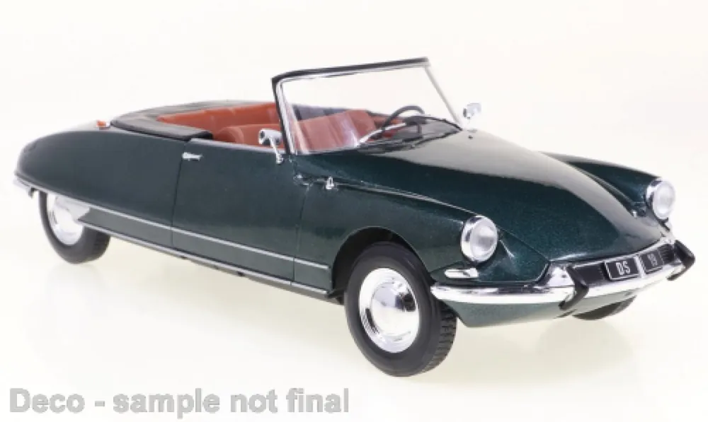 CITROEN DS 19 CABRIOLET, METALLIC-DONKERGROEN, 1963 Op = Op