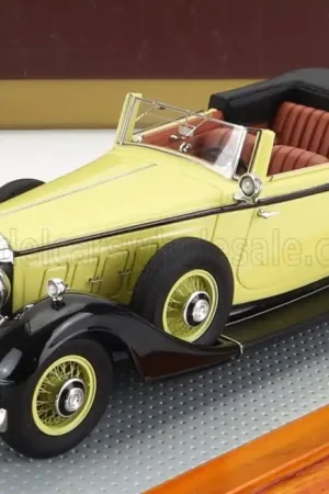 HORCH - 780 SPORT CABRIOLET OPEN 1933 - GEEL ZWART Flitsaanbieding