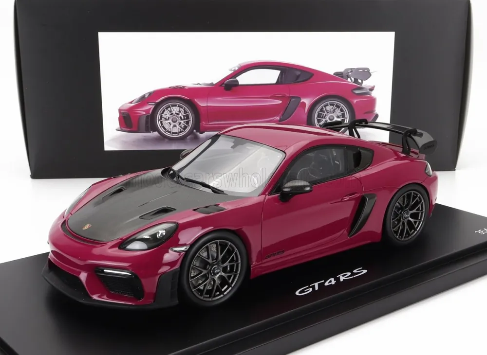 Superprijs PORSCHE - 718 (982) CAYMAN GT4 RS 2021 - WITH SHOWCASE - STAR RUBY
