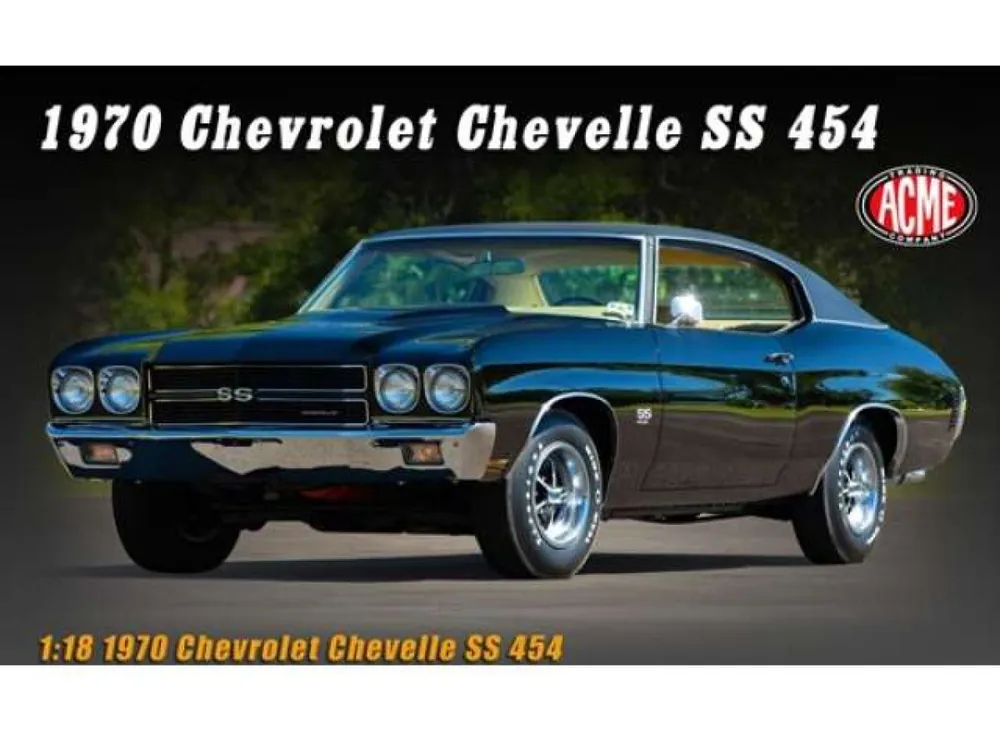 Laatste Versie CHEVROLET CHEVELLE SS 454 // 1970 , ZWART