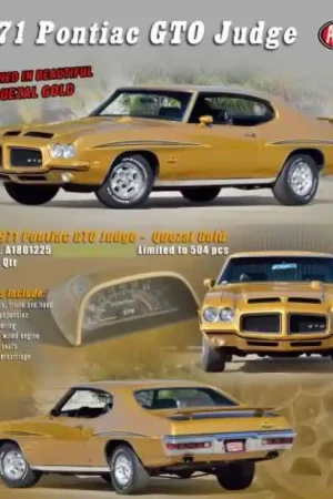 Gecertificeerd PONTIAC GTO JUDGE, QUEZAL GOLD 1971