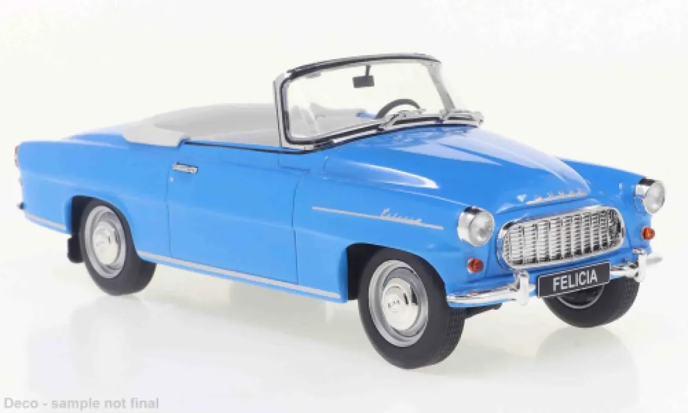 Hoge Kwaliteit SKODA FELICIA CABRIO, LICHTBLAUW, 1959