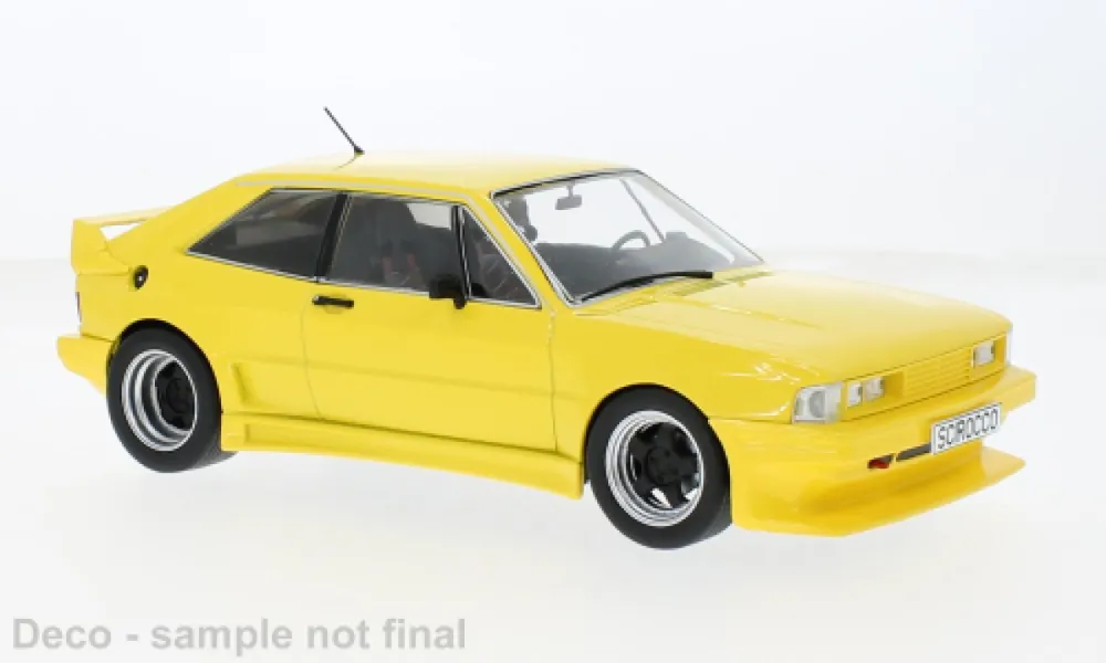 Uitverkoop VOLKSWAGEN SCIROCCO RIEGER GTO 1980 SCHAAL 1/18 VAN MCG