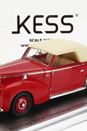 Veilige Betaling BENTLEY - MKVI DROPHEAD COUPE GRABER CABRIOLET CLOSED 1948 - RED CREAM