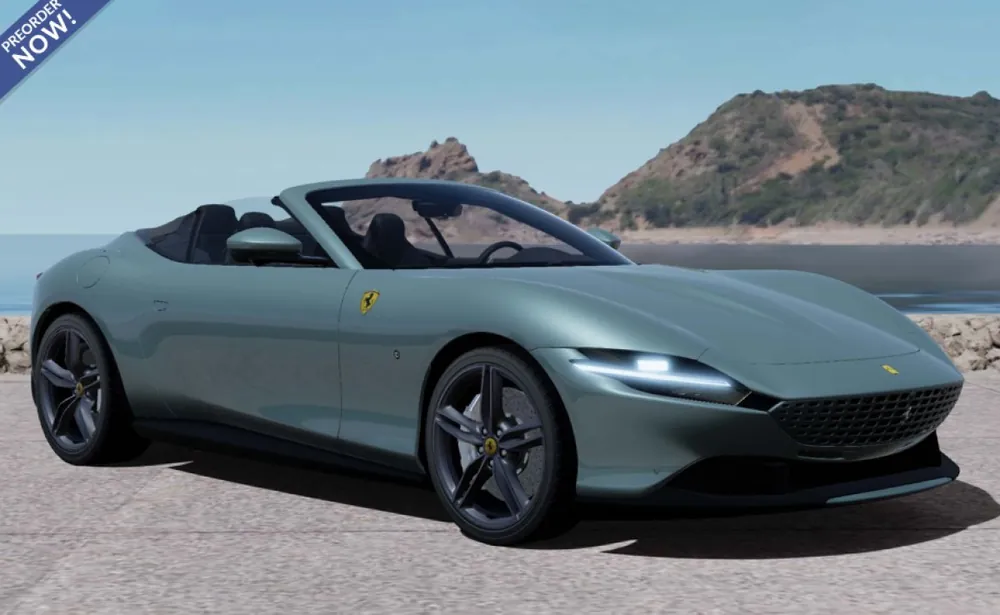 Lage Prijs FERRARI ROMA SPIDER GROENE TIBER