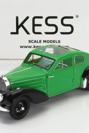 BUGATTI - 57C S/N.57335 COUPE AERODYNAMIQUE PANORAMIC ROOF 1938 - GREEN BLACK Tijdelijk Beschikbaar
