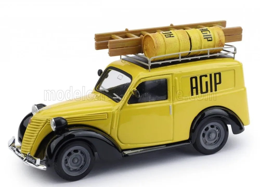 FIAT - 1100 BESTELWAGEN BEDRIJFSWAGEN AGIP GENOVA MET BAGAGEREK EN ACCESSOIRES 1950 Favoriet