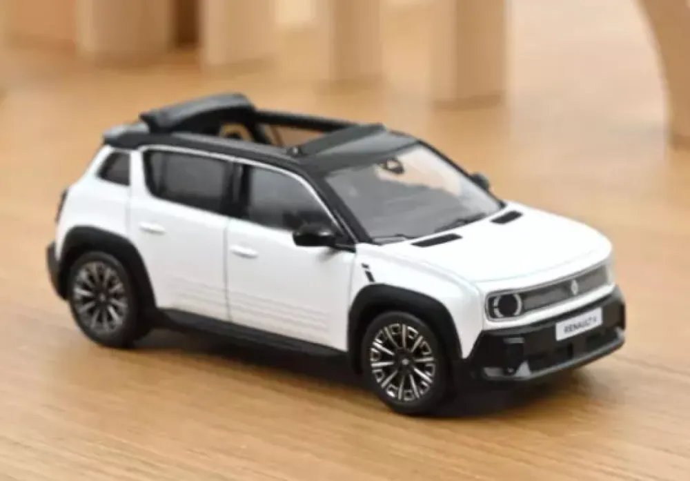 Gratis Retour RENAULT 4 E-TECH ELECTRIC 2025 GLACIER WHITE