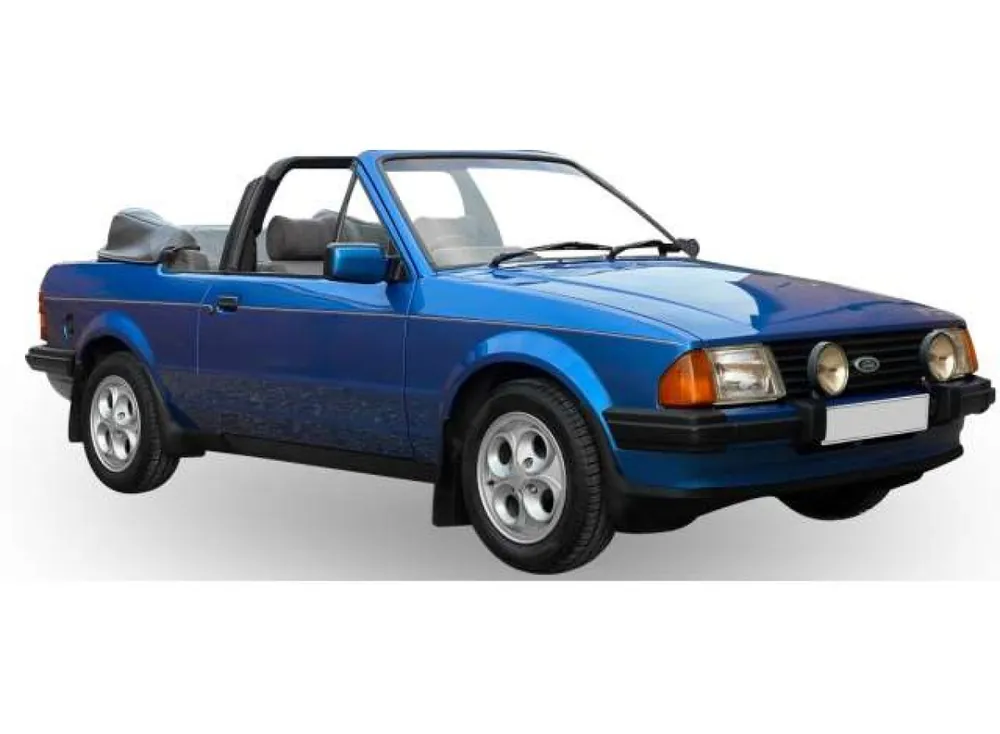 Actieprijs FORD ESCORT XR3I CABRIOLET, AZURE BLUE 1984