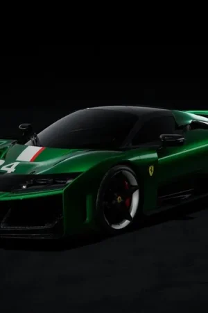Beperkte Voorraad FERRARI F80 GREEN JEWEL WITH LIVERY
