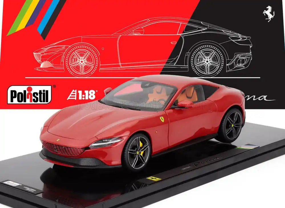 Veilige Betaling FERRARI ROMA 2019 SCHAALMODEL 1/18 POLISTIL