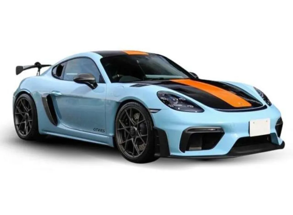 PORSCHE - 718 CAYMAN GT4 RS COUPE 2024 - LIGHT BLUE ORANGE Favoriet