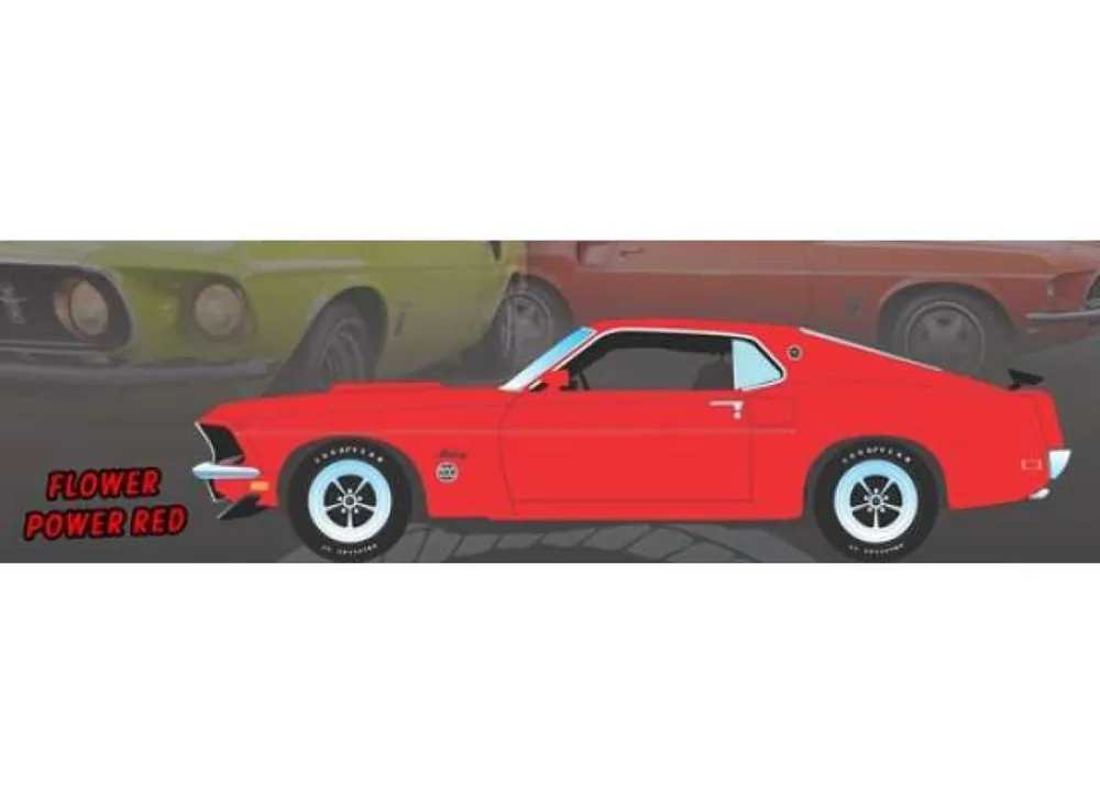 Nu Kopen FORD MUSTANG 600, FLOWER POWER RED 1969