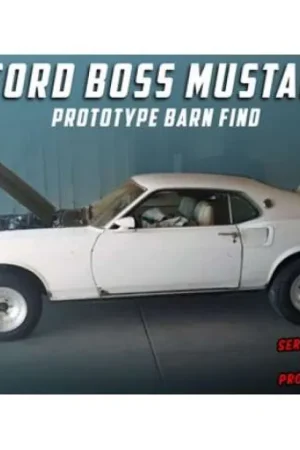 Beste Prijs FORD MUSTANG BOSS 429, KK1201 PROTOTYPE 1969 *UNRESTORED BARN FIND EDITION*, WHITE