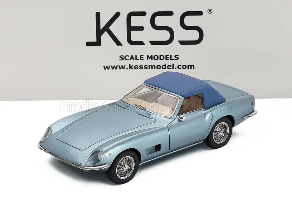 Rechtstreeks Van De Fabrikant INTERMECCANICA - ITALIA SPIDER CLOSED 1969 - LIGHT BLUE MET