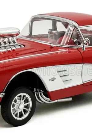 Hete Deal CHEVROLET - CORVETTE GASSER 1961 - RED WHITE