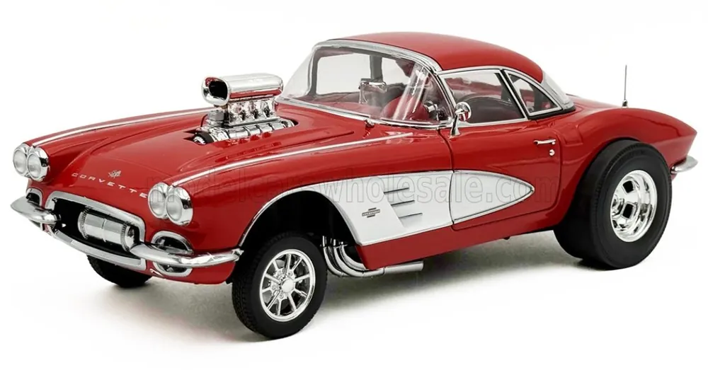Hete Deal CHEVROLET - CORVETTE GASSER 1961 - RED WHITE