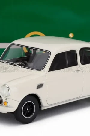 SCHAALMODEL VAN MINI BROADSPEED 1966 IN WIT 1/18 DOOR CULT SCALE MODELS Speciale Aanbieding