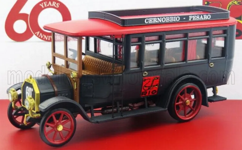 FIAT - 18BL AUTOBUS 1922 - 60TH ANNIVERASARY RIO-MODELS 1962-2022 Gecertificeerd