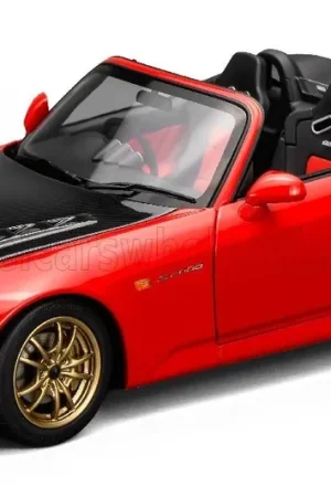 HONDA S2000 SPIDER HARD-TOP MUGEN 2001 RED CARBON 1/18 MOTORHELIX Voordeelprijs