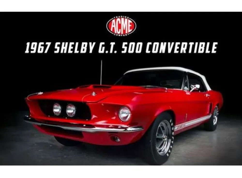 SHELBY G.T. 500 CONVERTIBLE, RED 1967 Alleen Vandaag