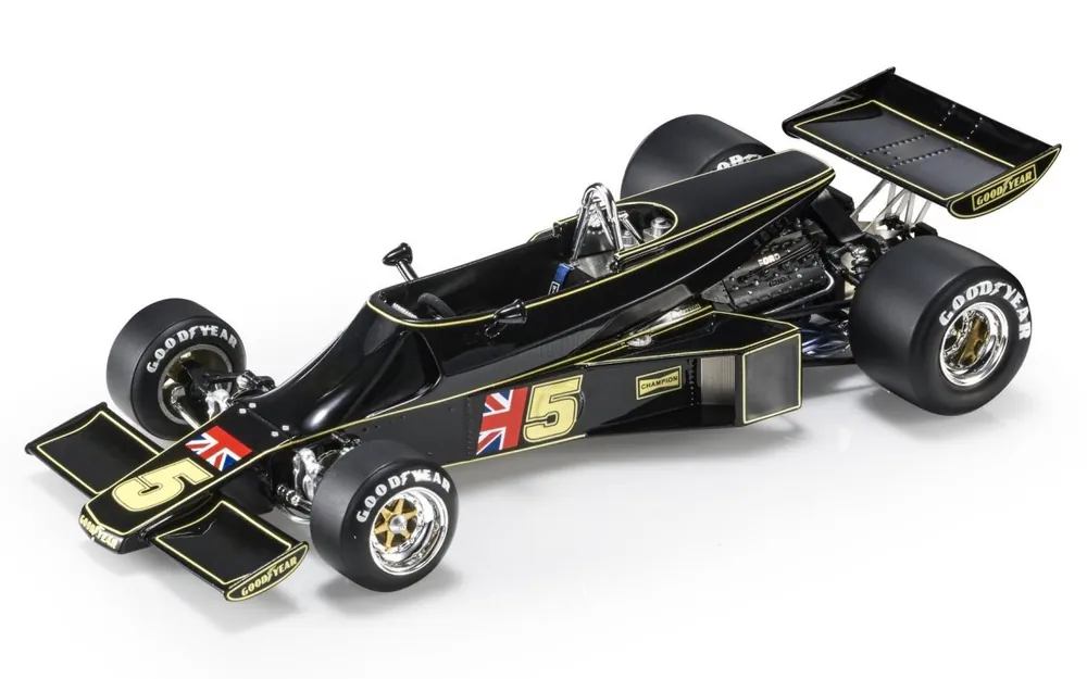 Koop Online LOTUS - F1 77 JOHN PLAYER TEAM LOTUS N 5 BRAZILIAN GP 1976 RONNIE PETERSON - JPS BLACK GOLD