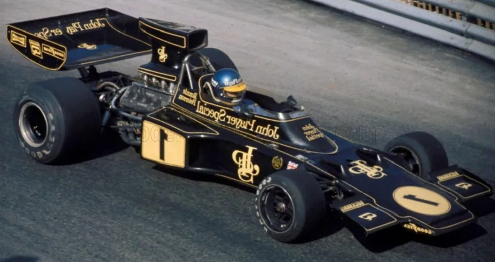 Tijdelijk Beschikbaar LOTUS - F1 72E TEAM LOTUS JPS N 1 WINNER MONZA ITALY GP 1974 RONNIE PETERSON - BLACK GOLD