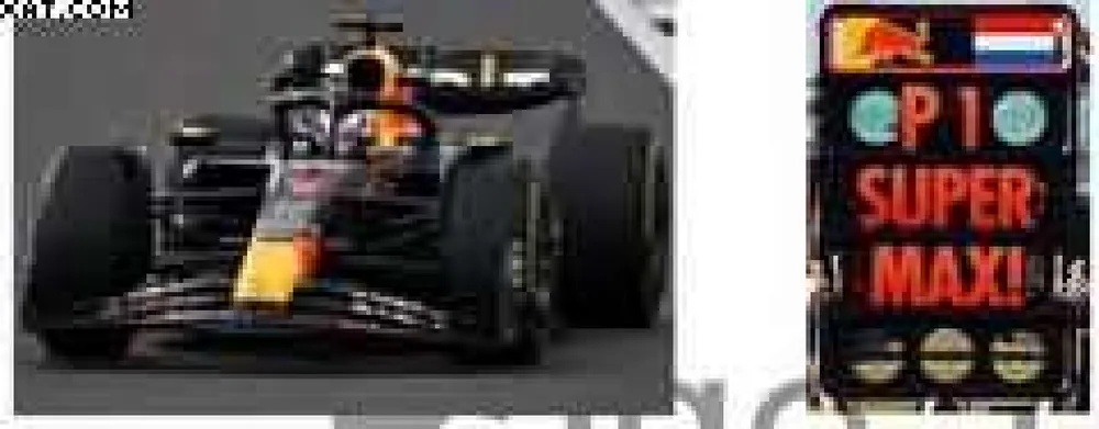 RED BULL RB19 N°1 ORACLE RED BULL RACING WINNER GP GRANDE BRETAGNE 2023VERSTAPPEN W/PIT BOARD Tijdelijk Beschikbaar