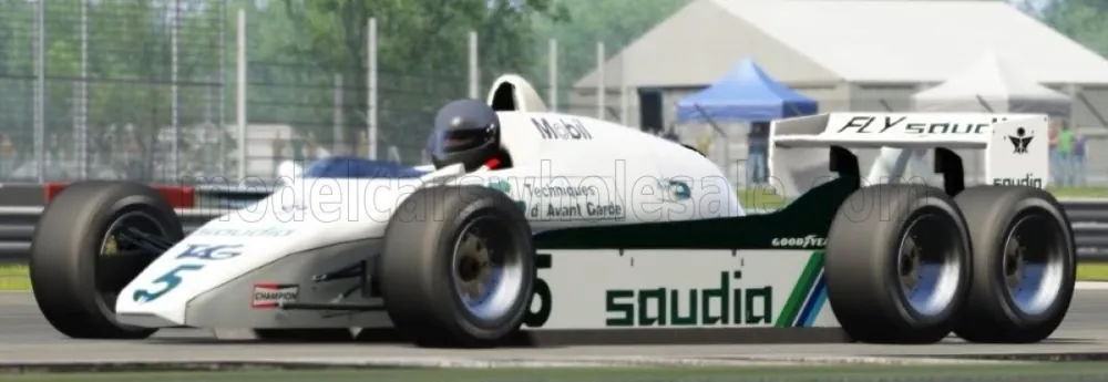 WILLIAMS - F1 FW08 TEAM FORD SIX WHEELS (6 RUOTE) N 0 TEST SEASON (WITH PILOT FIGURE) 1982 JONATHAN PALMER Laatste Kans