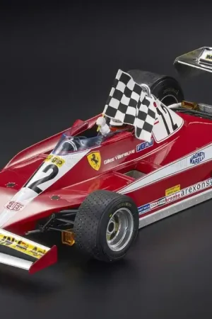 Beperkte Voorraad FERRARI - F1 312T3 N 12 WINNER CANADIAN MONTREAL GP (WITH PILOT FIGURE) 1978 GILLES VILLENEUVE