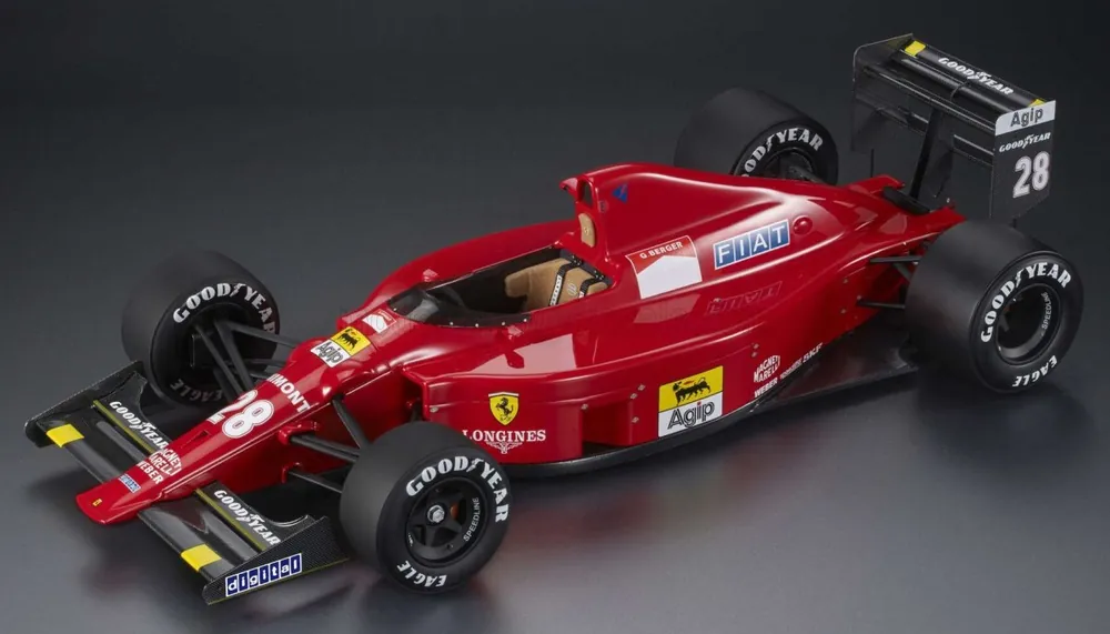 FERRARI - F1 640 F1-89 N 28 PORTUGAL GP 1989 GERARD BERGER - RED BLACK GP187B Flitsaanbieding