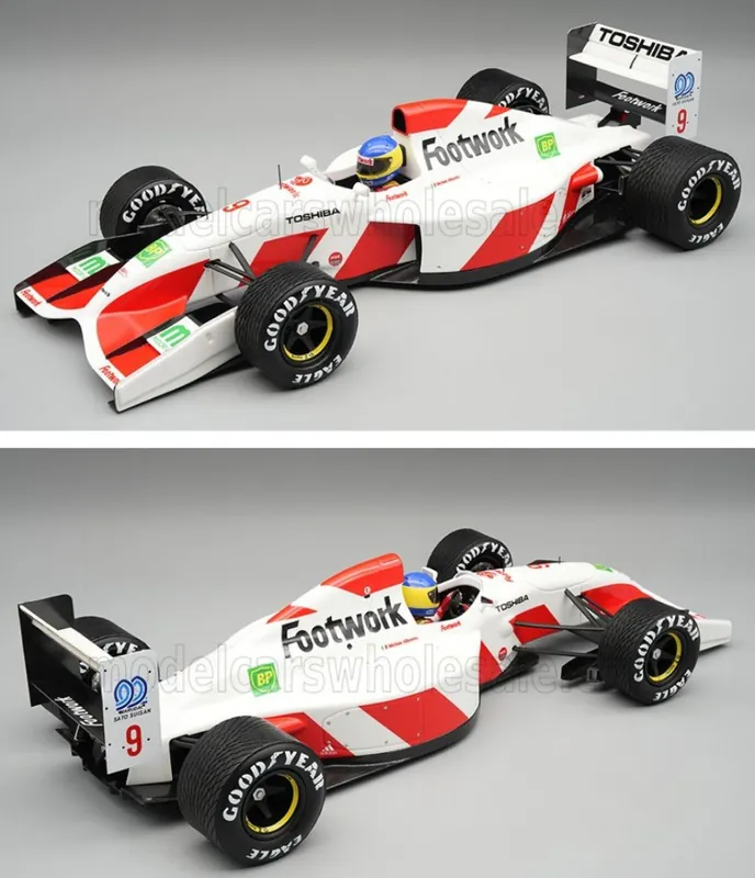 FOOTWORK - F1 FA13 MUGEN HONDA N 9 SPAIN GP WITH RAIN TIRES (WITH PILOT FIGURE) 1992 MICHELE ALBORETO Favoriet