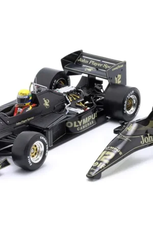 Dagaanbieding LOTUS - F1 97T RENAULT TURBO TEAM LOTUS JPS N 12 MONACO GP 1985 AYRTON SENNA - ENGINE DETAILS -