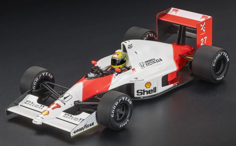 Premium MCLAREN - F1 MP4/5B N 27 WORLD CHAMPION WINNER ITALY MONZA GP (WITH PILOT FIGURE) 1990 AYRTON SENNA