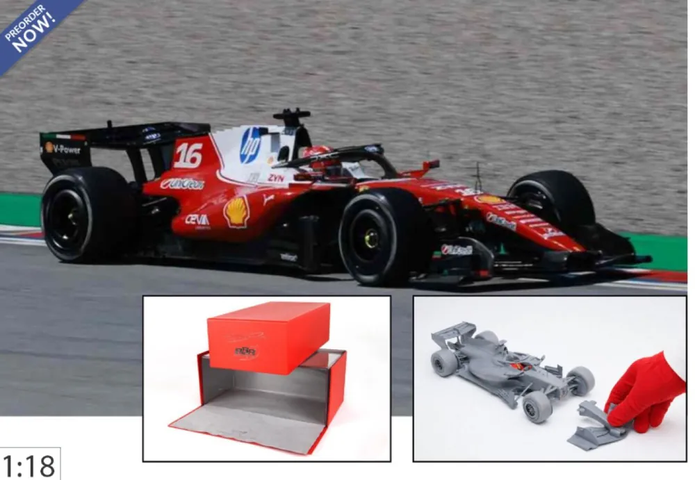 Bestel Nu FERRARI SF26 F1 BARCELONA-CATALUNYA GRAND PRIX - LECLERC METAL DIECAST - LUXURY PACK