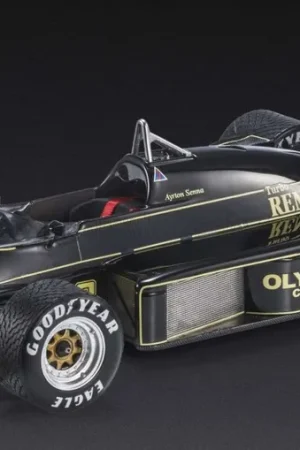 Direct Beschikbaar LOTUS - F1 97T RENAULT TURBO TEAM LOTUS JPS N 12 POLE POSITION FASTEST LAP AND WINNER PORTUGAL GP 1985 AYRTON SENNA - BLACK GOLD
