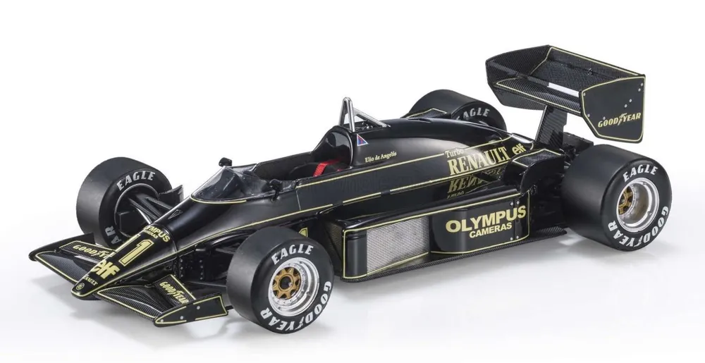 Weekendaanbieding LOTUS - F1 97T RENAULT TURBO TEAM LOTUS JPS N 11 WINNER SAN MARINO GP 1985 ELIO DE ANGELIS - BLACK GOLD