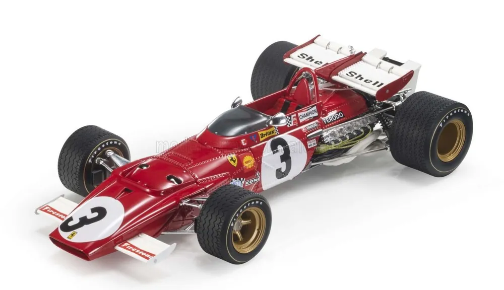 Aanbieding FERRARI - F1 312B N 3 WINNER MEXICO GP (WITH PILOT FIGURE) 1970 JACKY ICKX - RED WHITE
