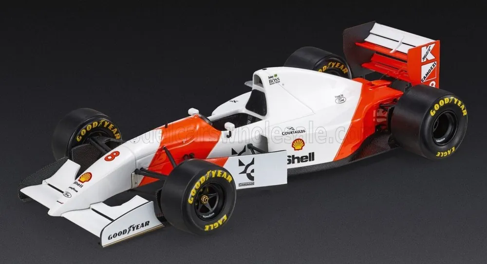Beperkt Aanbod MCLAREN - F1 MP4/8 FORD N 8 WINNER MONACO GP (WITH PILOT FIGURE) 1993 AYRTON SENNA