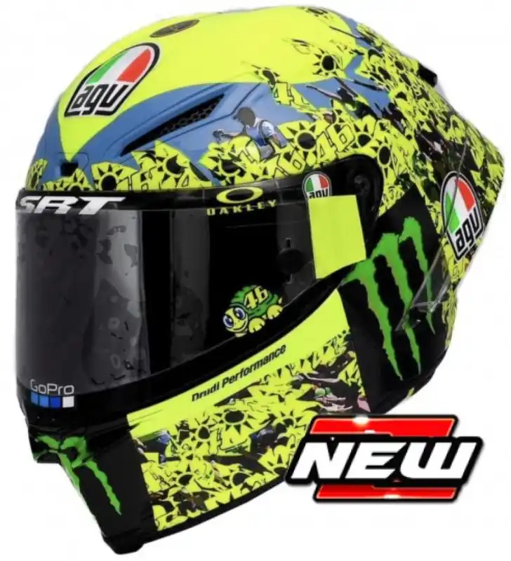 Weekendaanbieding AGV HELM VALENTINO ROSSI MOTOGP MISANO RACE 2 2021 1/8