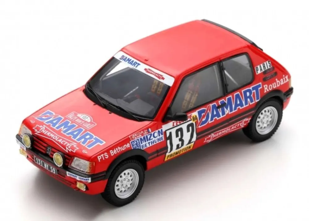 PEUGEOT 205 GTI N°132 RALLYE MONTE CARLO 1986 FRANÇOIS DELECOUR - ANNE-CHANTAL PAUWELS Lage Kosten